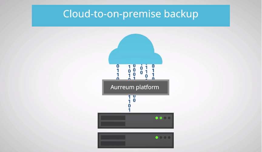 Cloud-to-on-premises backup